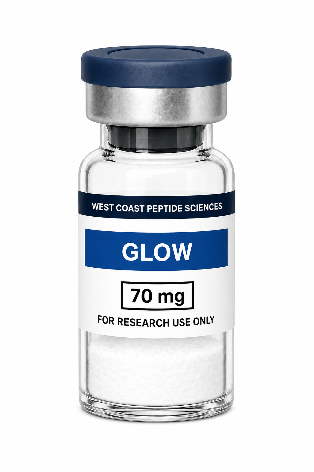 GLOW 70 milligram featured blend vial